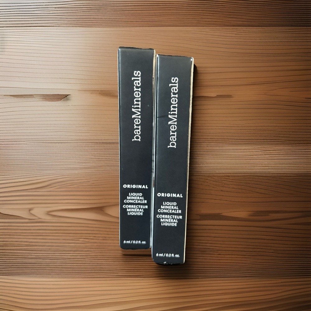 Lot of 2 Bare Minerals Liquid Mineral‎ Concealer Dark 5W~ New in Box